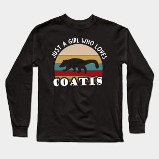 Coati girls coati women gift love Long Sleeve T-Shirt